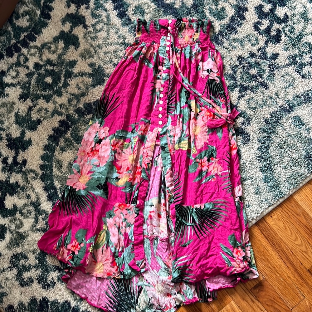 Tropical print skirt
